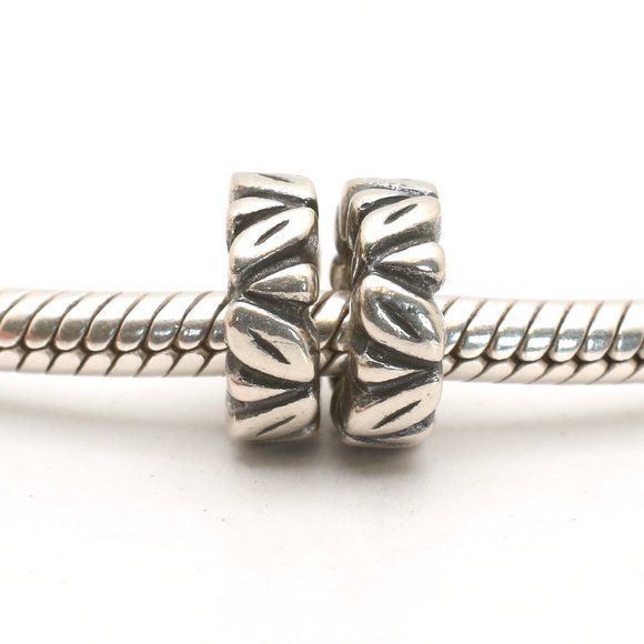 Pandora Jewelry - Two- Authentic PANDORA Leaf Spacer